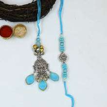 Laxmi Ganesh Rakhi Lumba Set Hand Made In India 20389-NDH