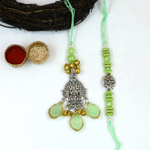 Laxmi Ganesh Rakhi Lumba Set Hand Made In India 20389-NDH