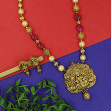 Ruby Temple Pendant Set