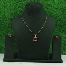 Light Zircon/AD Pendant Set 15246-69