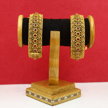 Antique Gold Finish Bangles/Kada 7119-1