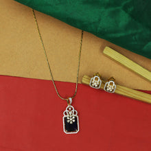 Designer Zircon/AD Pendant Set 16876-08