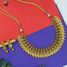 Gold Temple Necklace Set 7831-1557