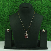 Designer Zircon/AD Pendant Set 16876-08