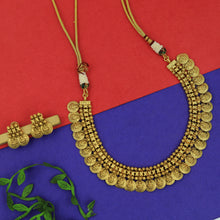 Gold Temple Necklace Set 15410-2557
