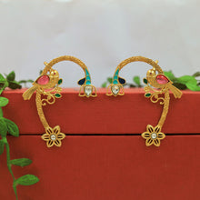 Sabya Inspired Kanphool Kundan Earring 21416-96