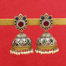 Jhumki Oxidized Earring 18556-28