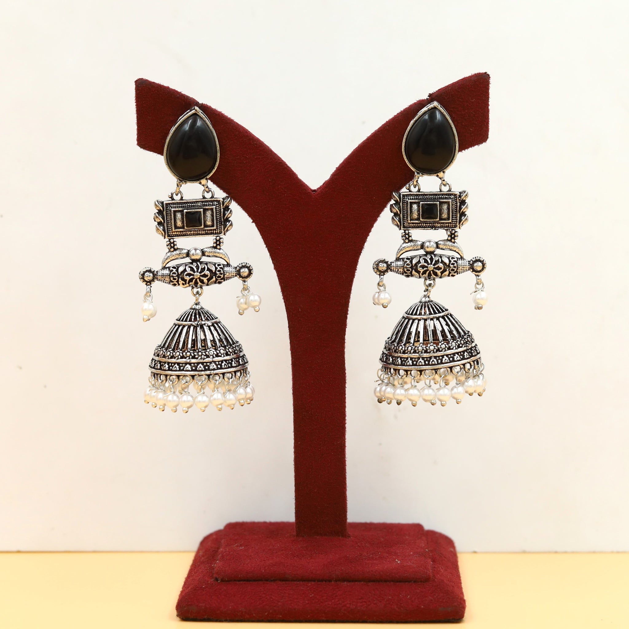 Jhumki Oxidized Earring 18548-28