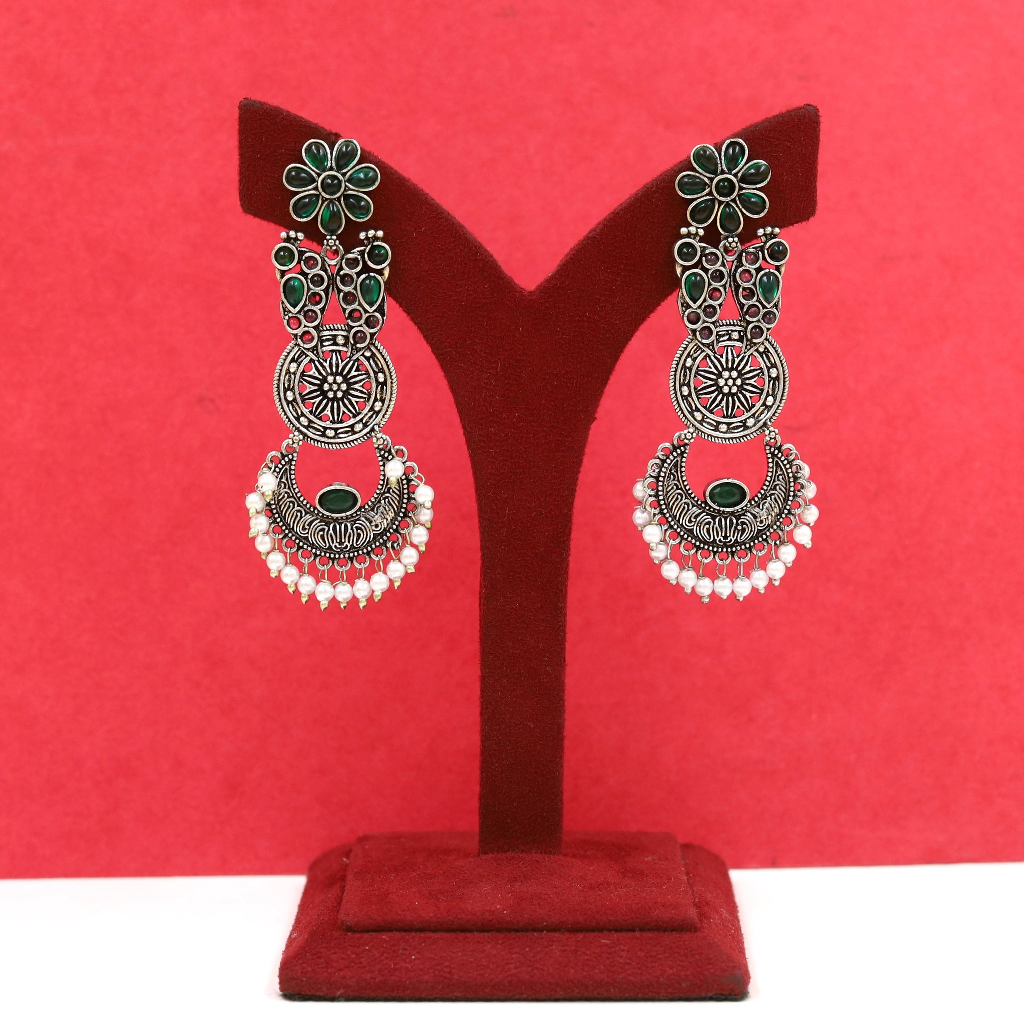 Danglers Oxidized Earring 18552-28