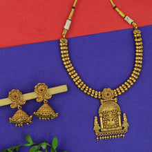Round Neck Temple Necklace Set 12132-28
