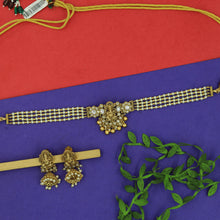 Choker Temple Necklace Set 12127-28