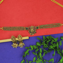 Choker Temple Necklace Set 12127-28