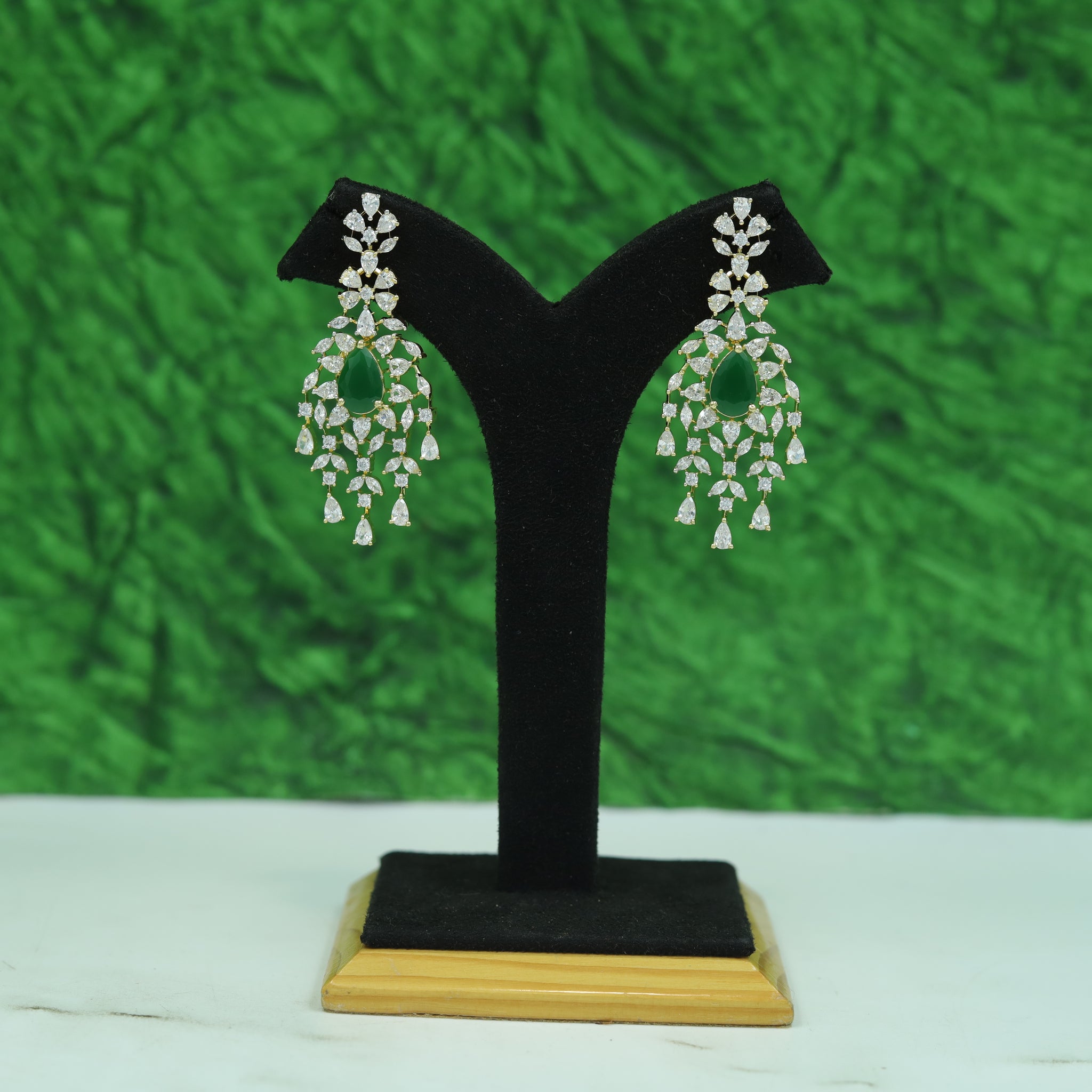 Danglers Zircon/AD Earring 16898-08