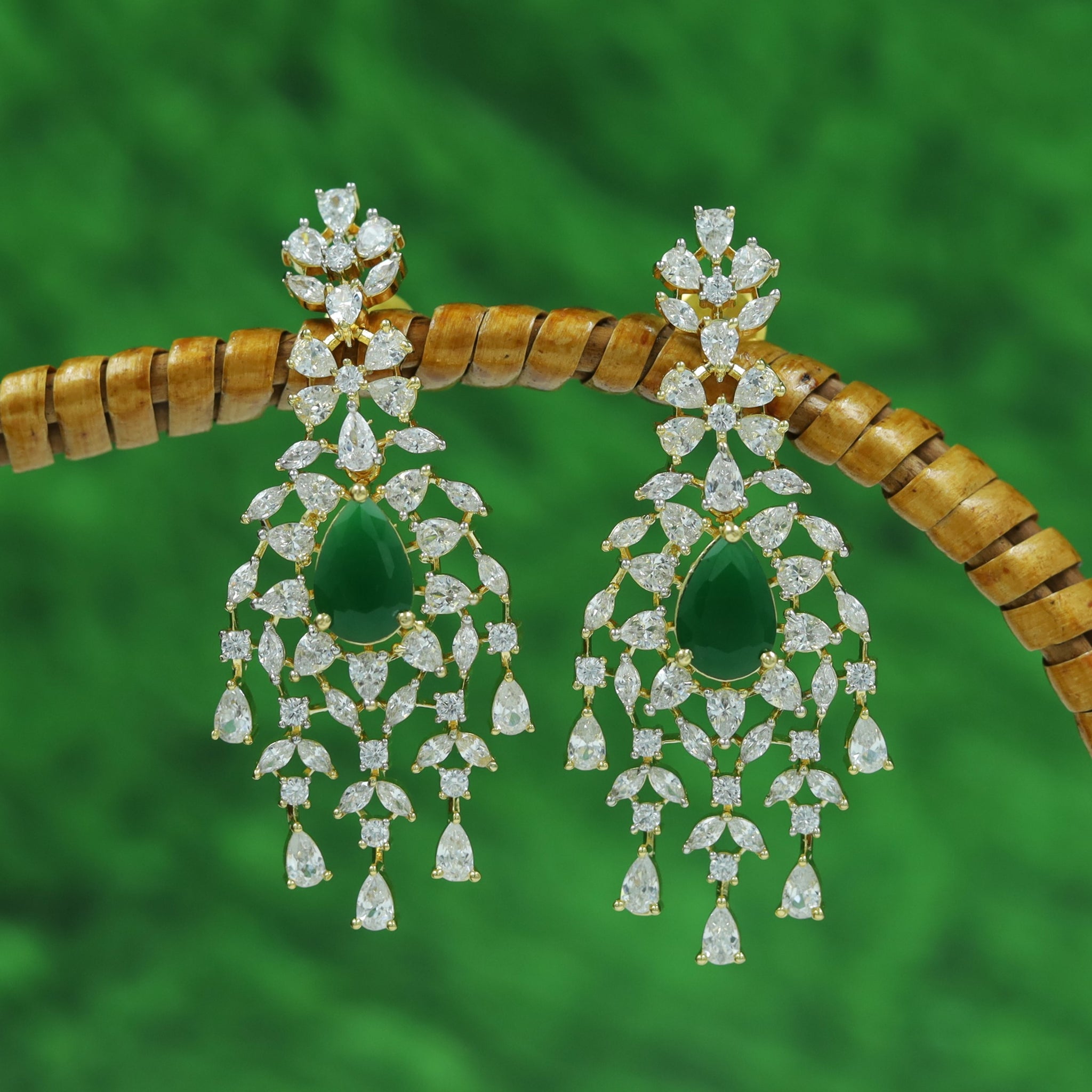 Danglers Zircon/AD Earring 16898-08
