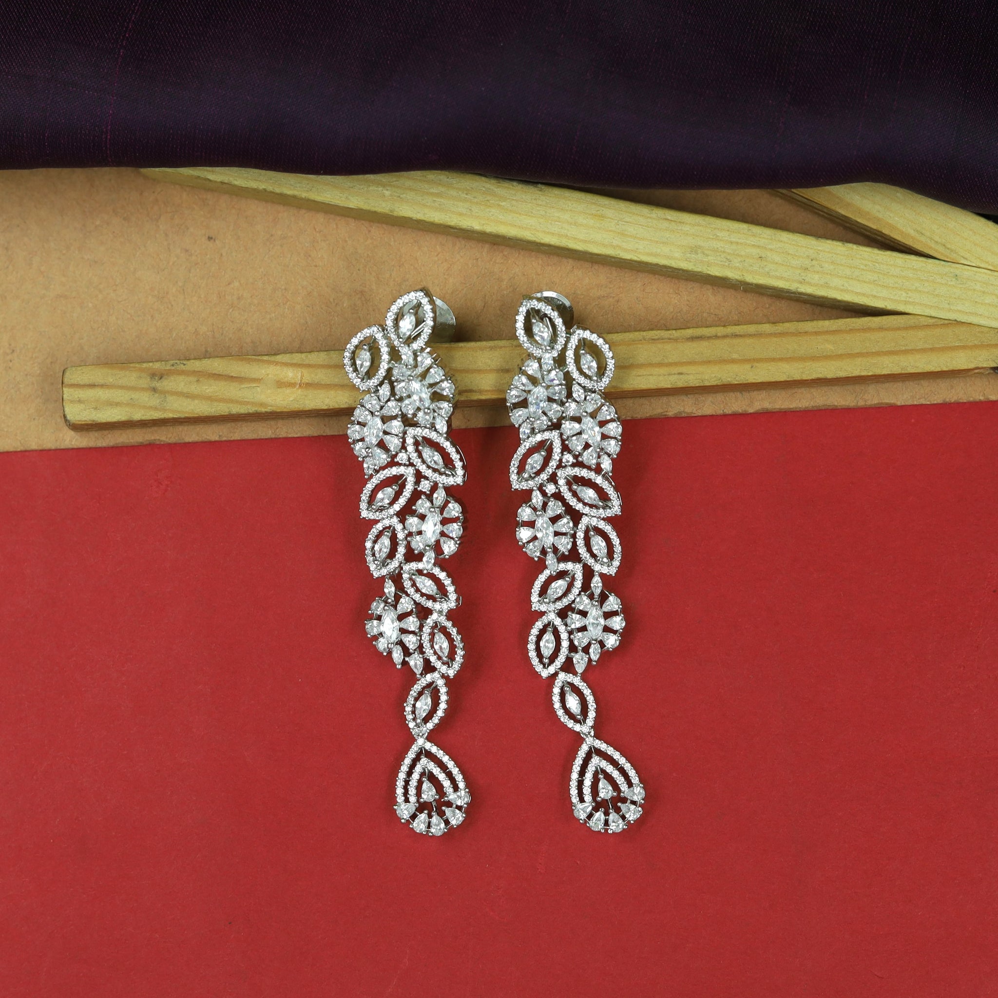 Danglers Zircon/AD Earring 16899-08
