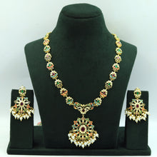 Long Neck Jadau Necklace Set 15978-65