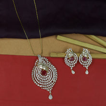 Designer Zircon/AD Pendant Set 16882-08