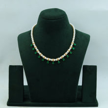 Round Neck Zircon/AD Necklace Set 15175-05