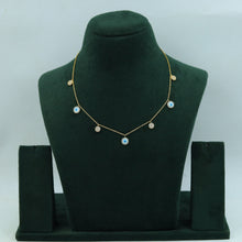 Round Neck Zircon/AD Necklace 15168-05