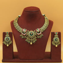 V Neck Antique Necklace Set 20741-28