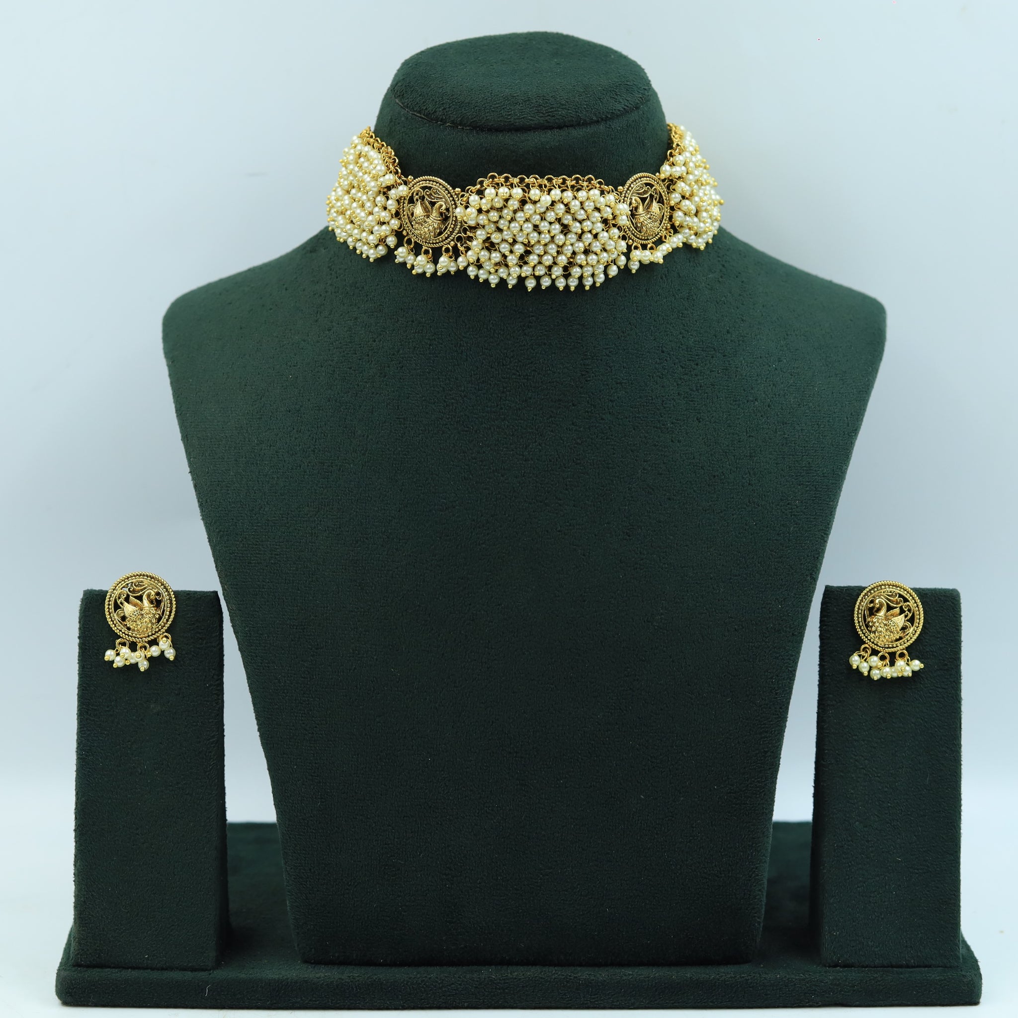 Choker Antique Necklace Set 15589-28