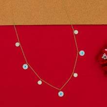 Round Neck Zircon/AD Necklace 15168-05