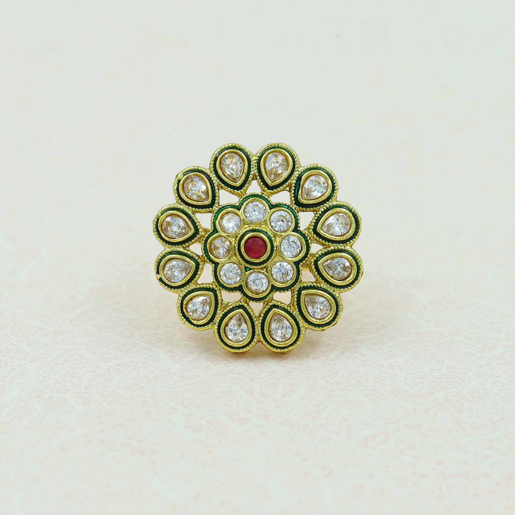Polki Cocktail Ring 13616-21