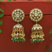 Moissanite Jhumki Kundan Earring 20594-87
