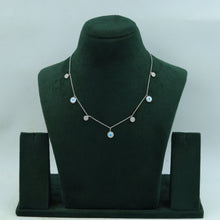 Round Neck Zircon/AD Necklace 15168-05