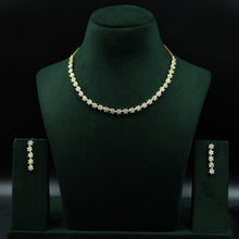 Gold Zircon/AD Necklace Set