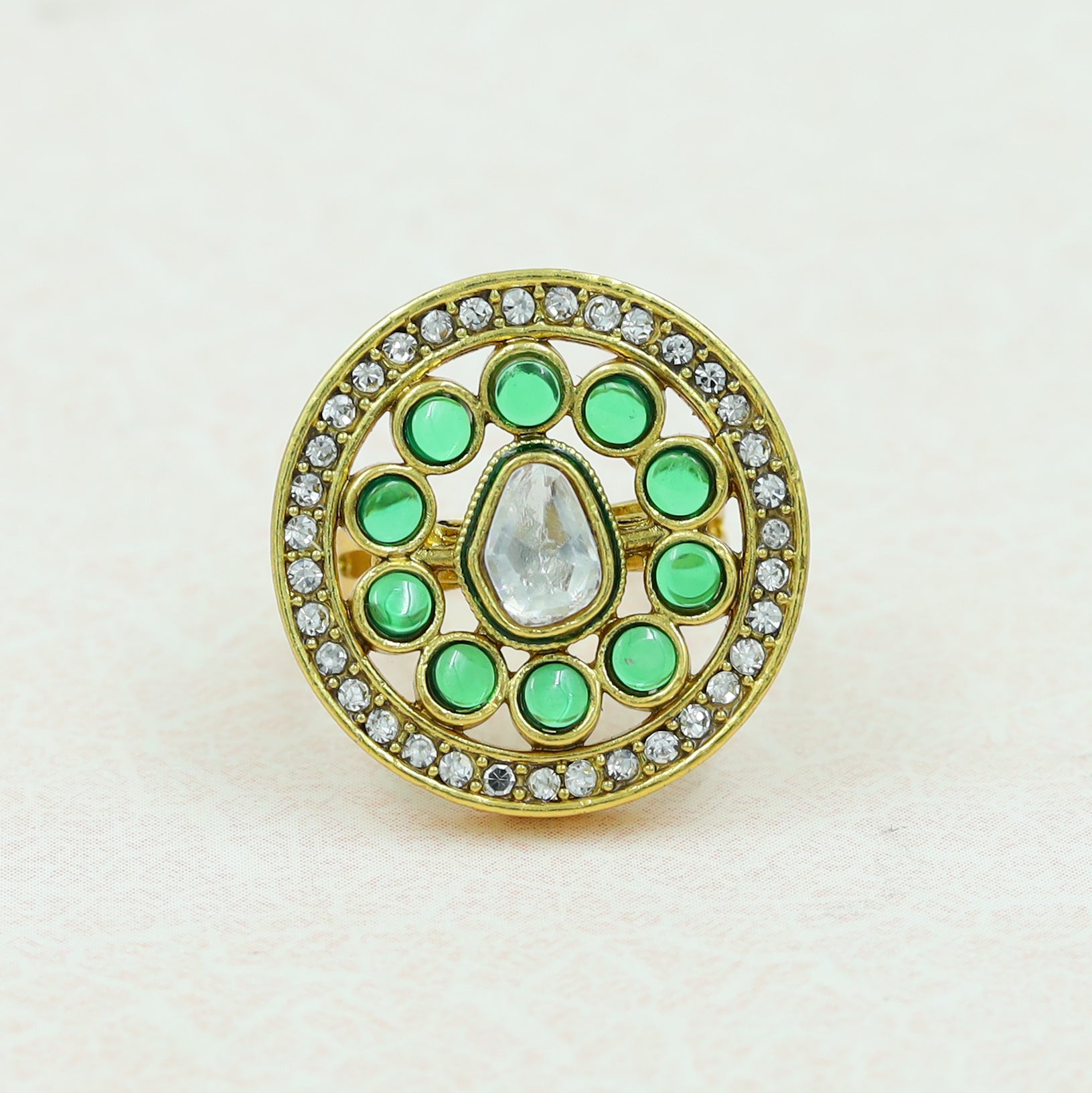 Polki Cocktail Ring 13614-21