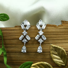 Silver Zircon/AD Necklace Set