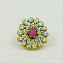 Polki Cocktail Blue Ring 12509-8973