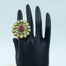 Polki Cocktail Blue Ring 12509-8973