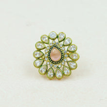 Polki Cocktail Blue Ring 12509-8973