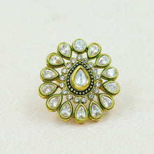 Polki Cocktail Blue Ring 12509-8973