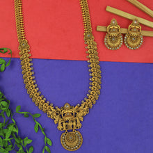 Gold  Look Long Necklace Set 10744-6442