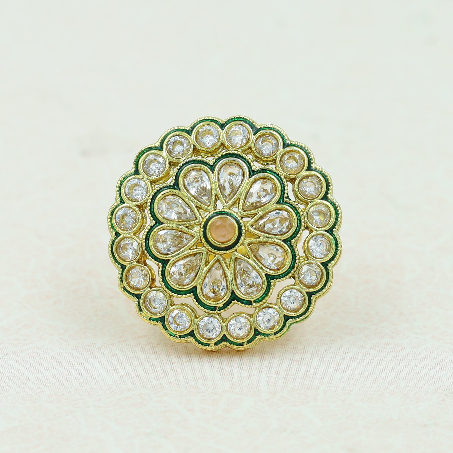 Polki Cocktail Ring 13615-21