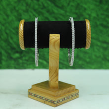 Gold Plated Zircon/AD Bangles 16545-08