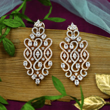 Rose Gold Zircon/AD Necklace Set