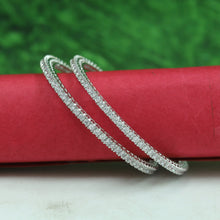 Gold Plated Zircon/AD Bangles 16545-08