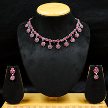 Round Neck Oxidized Necklace Set 11271-28