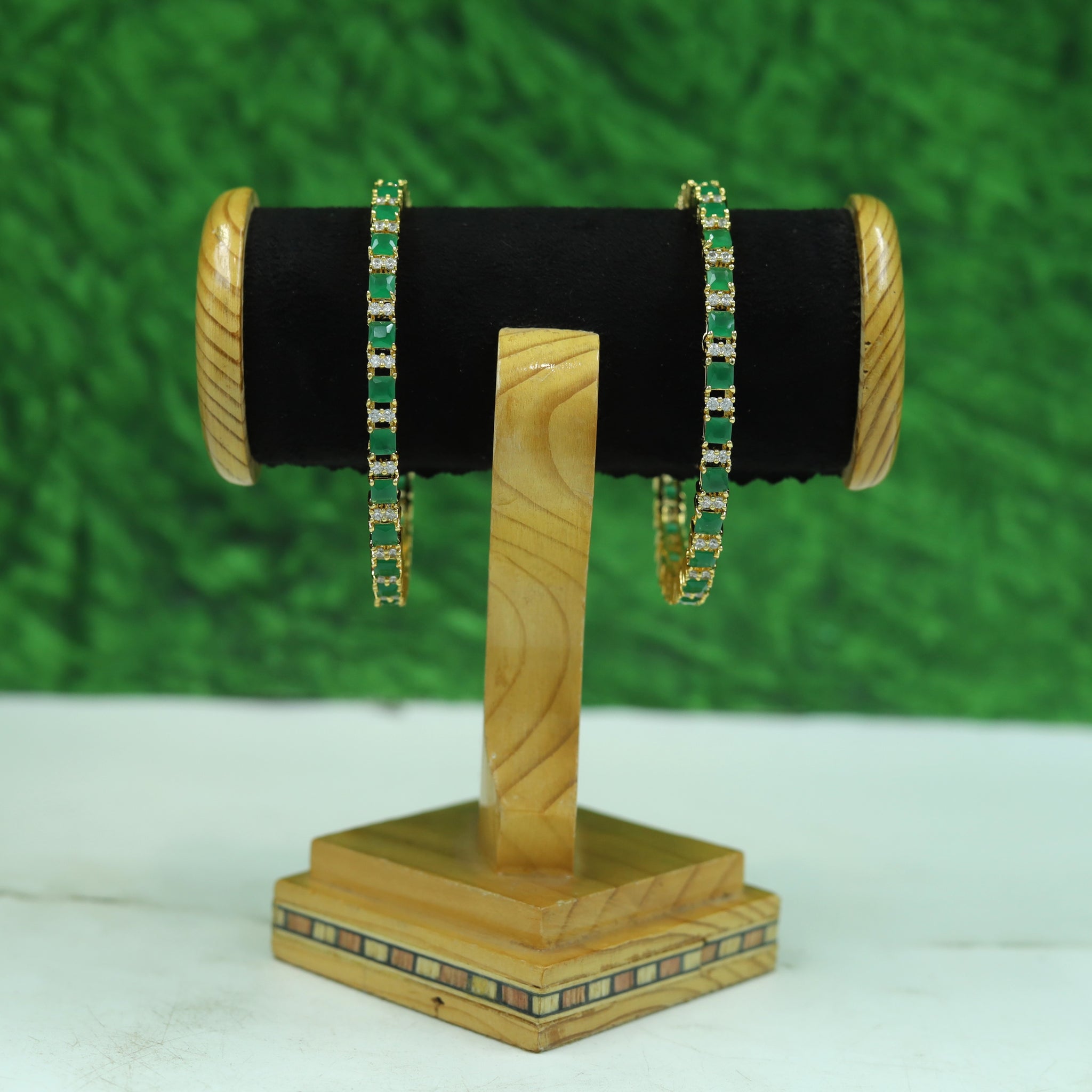 Gold Plated Zircon/AD Bangles/Kada 5459-9524