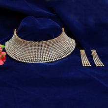 Gold Plated Zircon/AD Choker set 4981-9046