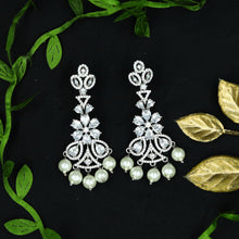 Silver Zircon/AD Choker Set 11569-7681