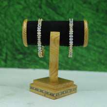 Gold Plated Zircon/AD Bangles/Kada 9085-3350