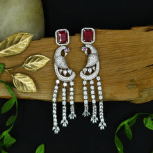Round Neck Zircon/AD Necklace Set 12547-28