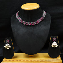 Round Neck Oxidized Necklace Set 11269-28
