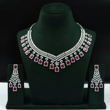 Silver Polish Zircon/AD Necklace Set 6761-69
