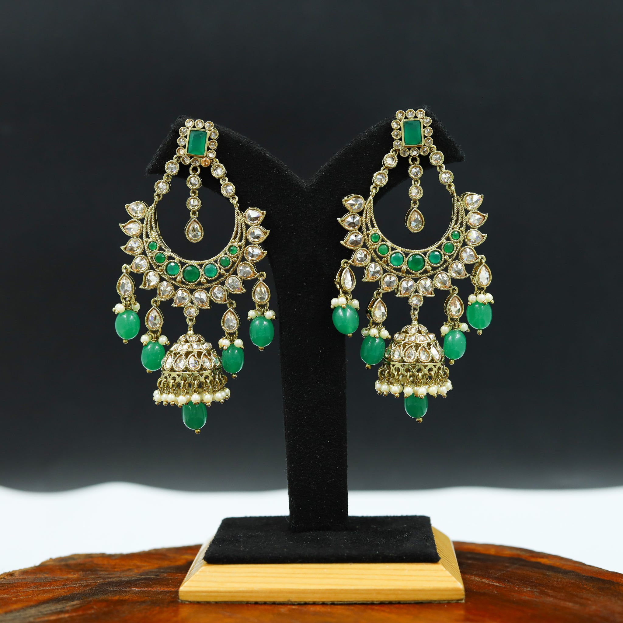 Green Antique Necklace Set 19518-6701